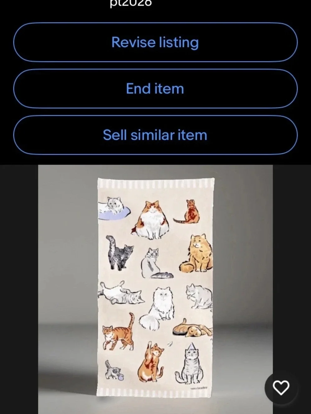 Vera Bradley Cat’s Life Beach Towel Cotton